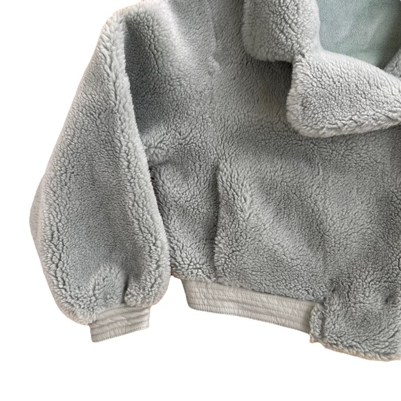 Blank NYC Women’s Green Wool Blend Sherpa Teddy Coat - Picture 5 of 8